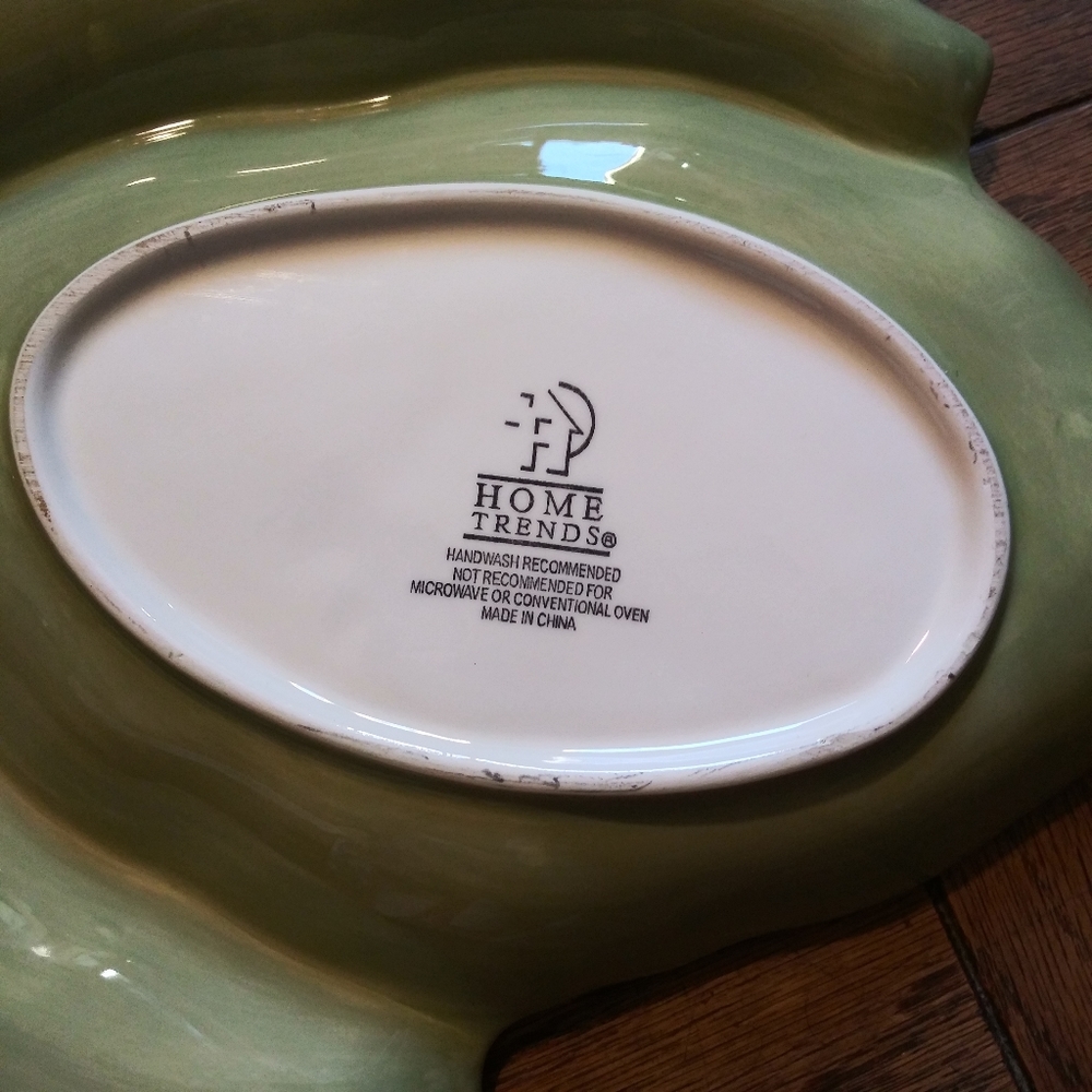 ❌❌SOLD❌❌ {Home Trends} Ceramic Leaf Platter - Picture 5 of 7